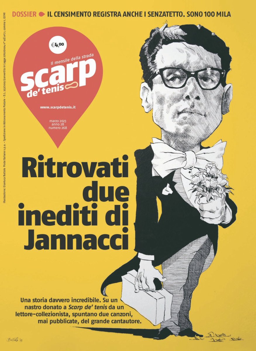 StefanoLamp's tweet photo. #scarp marzo. La storia di un nastro del 1967 donato a @scarpdetenis dal quale abbiamo recuperato due inediti di Enzo #Jannacci. Tutto comincia ai microfoni di @Radio3tweet il 29.3.2021. Coincidenze. Su @scarpdetenis di marzo. Da domani in vendita qui: https://t.co/thVJrYAdgH https://t.co/88PkmHaG04
