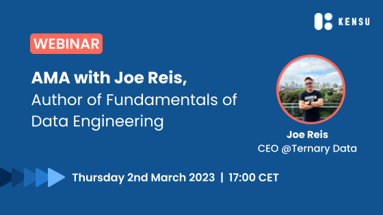 With experiences ranging from statistical modeling, forecasting, machine learning, data engineering, data architecture and more, Joe Reis brings a vast array of knowledge to the table. 🙌

Register here for his session: bit.ly/3lhZh0m