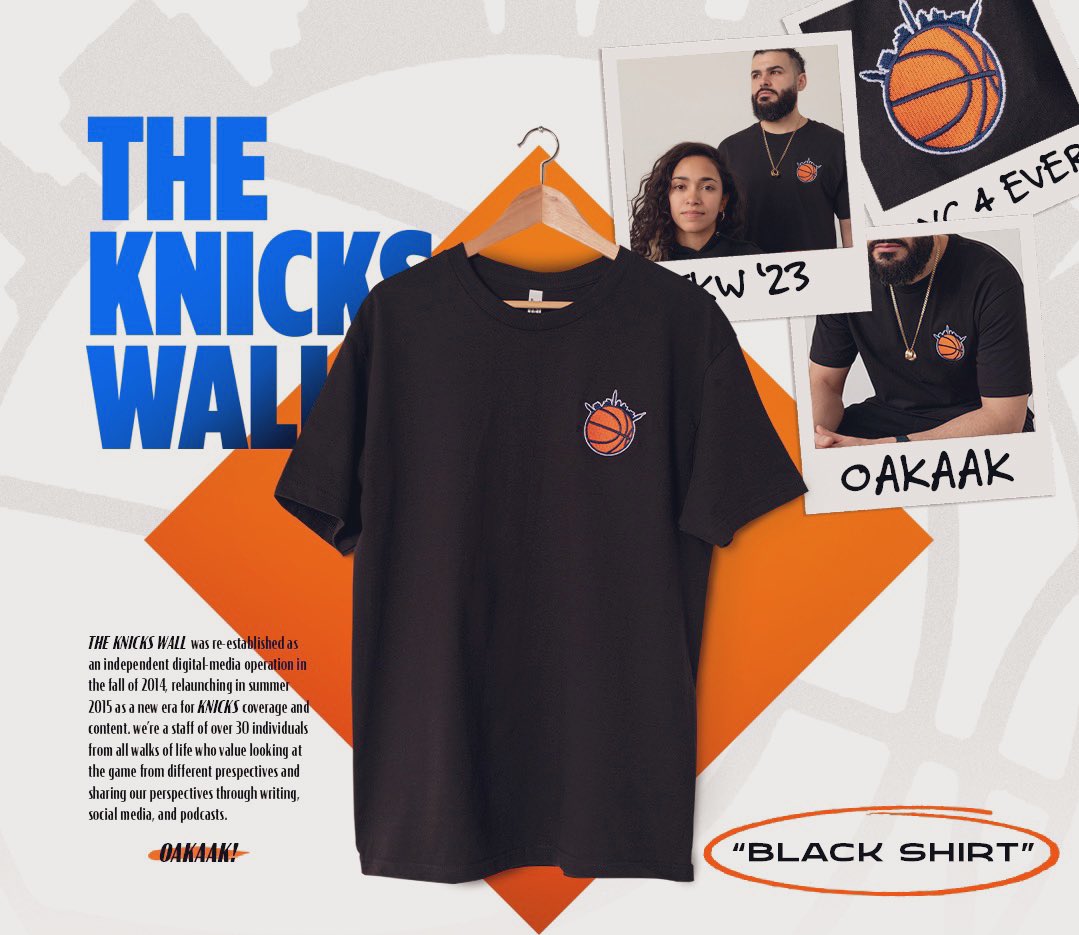 TheKnicksWall's tweet image. TIME FOR A GIVEAWAY 🫡 

Two winners will receive a TKW cap + tee, all you need to do to enter is:

1) RT and like this tweet 
2) Must be following @TheKnicksWall
3) Reply/QT with your size 

Winners will be announced next Tuesday (March 7th).  

GOOD LUCK. LET’S GO KNICKS.