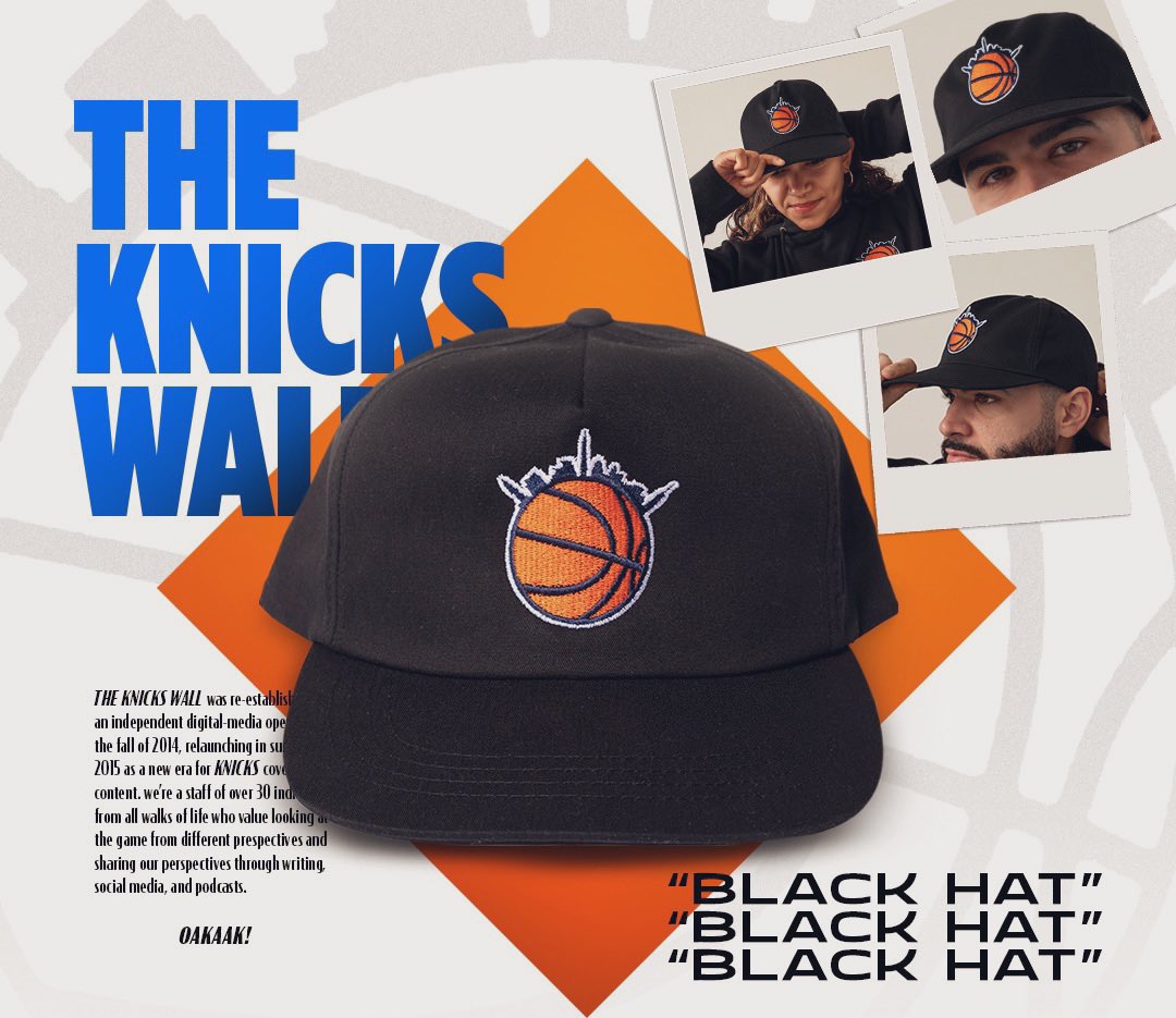 TheKnicksWall's tweet image. TIME FOR A GIVEAWAY 🫡 

Two winners will receive a TKW cap + tee, all you need to do to enter is:

1) RT and like this tweet 
2) Must be following @TheKnicksWall
3) Reply/QT with your size 

Winners will be announced next Tuesday (March 7th).  

GOOD LUCK. LET’S GO KNICKS.