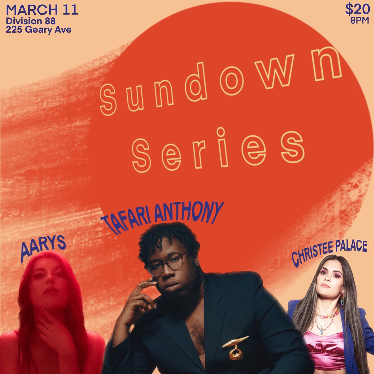 I could get used to this… March 11th catch a super intimate set for Sundown Series! Space and tickets are very limited so get yours while you can! 🖤 eventbrite.ca/e/sundown-seri…