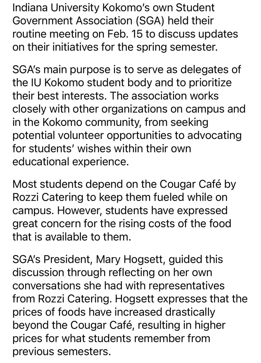 Read more about the Cougar Cafe news on our app!
