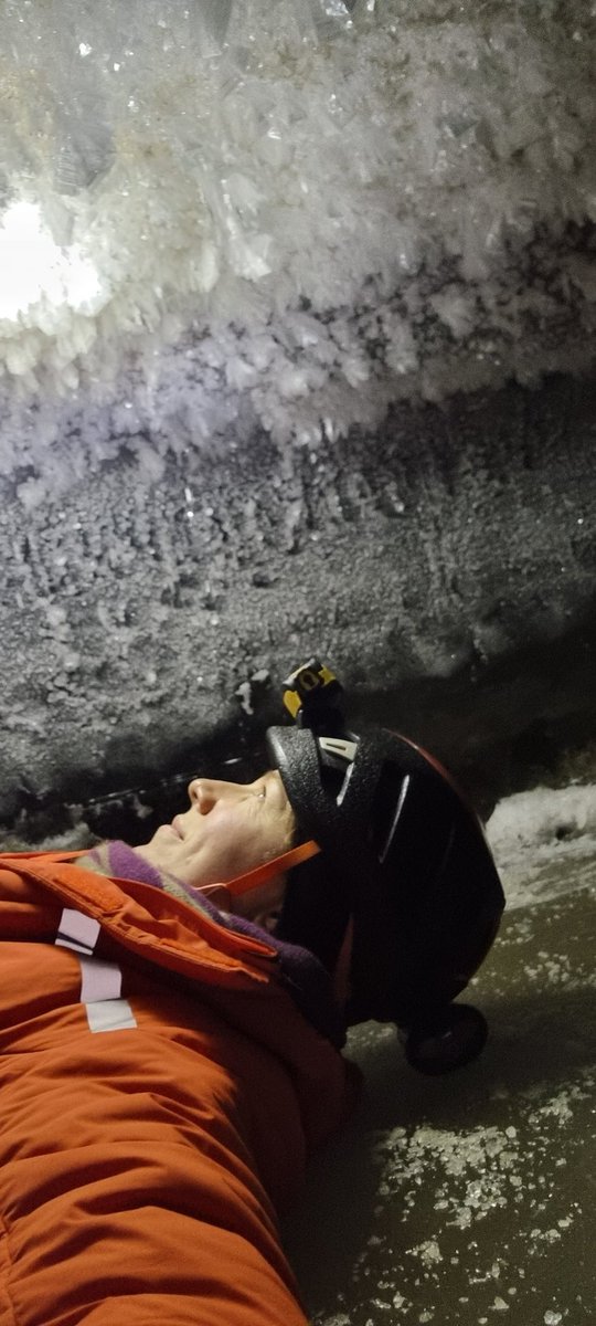 Crazy to see what's underneath the surface of a small valley glacier. Beautiful meandering canyons and giant chambers. Longyearbreen you did not disappoint this year. Wow.