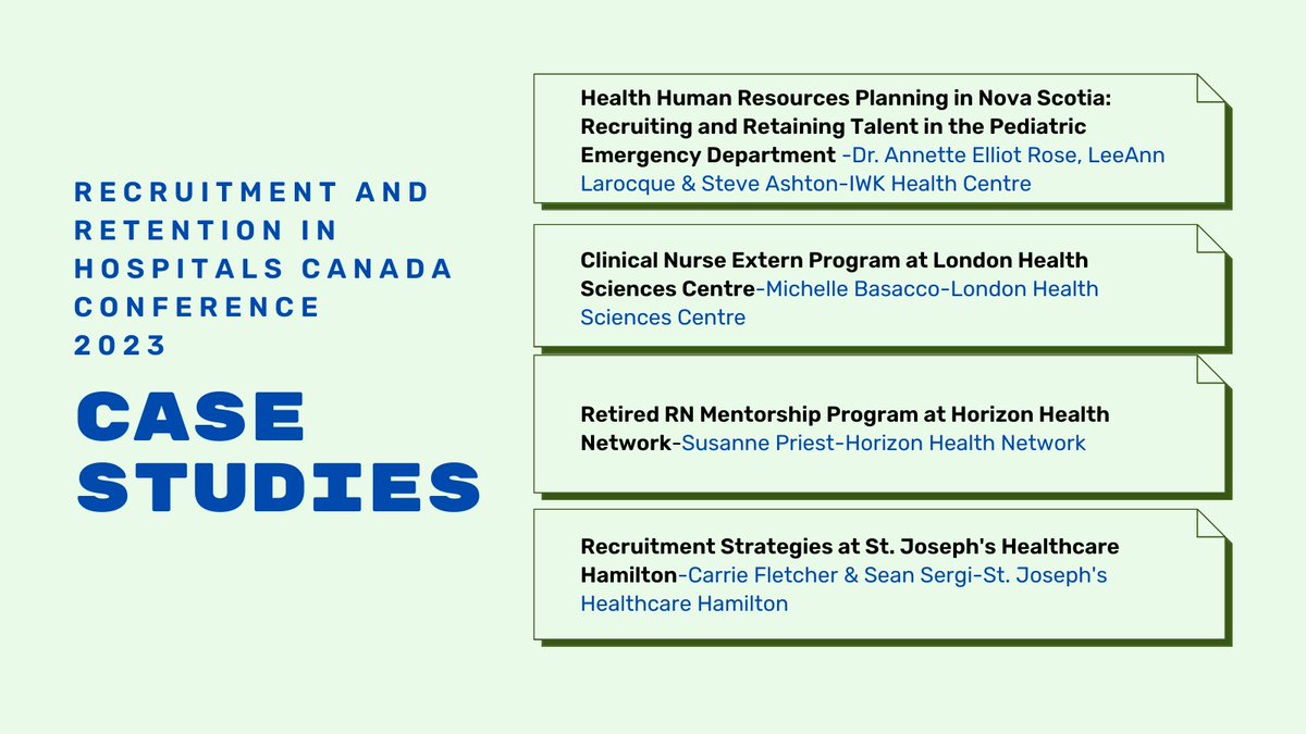 BirchmountGroup's tweet photo. Case Study learning has proven successful in the training of #leaders. Join us for real life examples of strategies &amp; tactics used by leading Hospitals to succeed in #recruitment &amp; #retention

https://t.co/4XxRSL9fjK

#hospitalshrcanada #conference https://t.co/BE1VUFD5B5