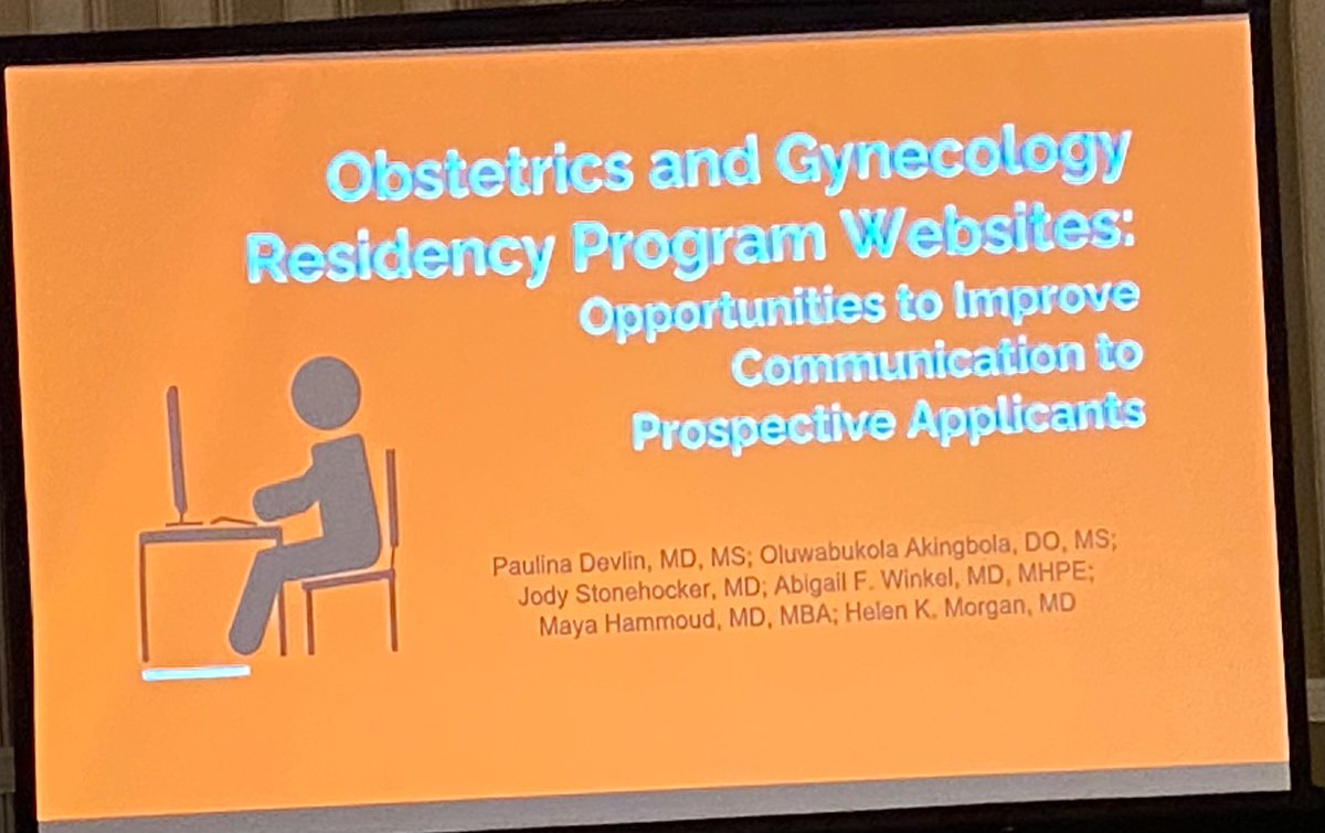 helenjkmorgan's tweet photo. @apgonews #RRR superstars @Paulina_Dev &amp;@bukkybee123 presenting their findings from a review of all 280 OBGYN residency program websites #2023CAAM https://t.co/uJlIq2XjIZ
