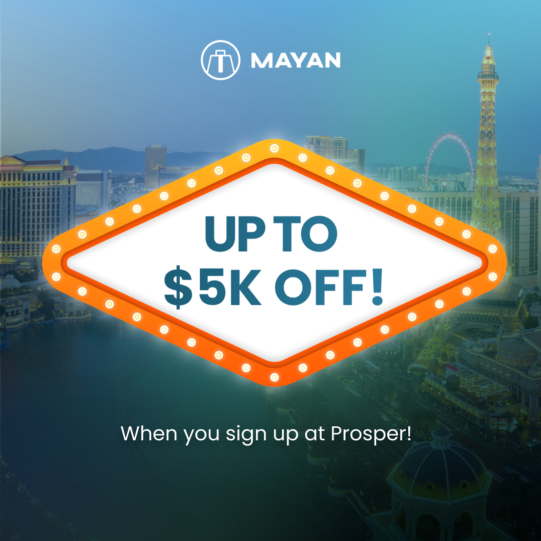 TryMayan's tweet photo. We've got some exciting news that we just had to share! For a limited time only, we're offering a whopping $5000 discount on our Managed Ads Subscription to all Prosper Show attendees. 🤑 https://t.co/lBJJ8lA1Gp