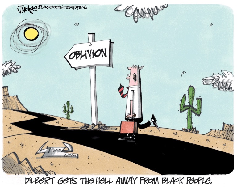 ablueview's tweet photo. Scott Adams cancels Dilbert and *lots*of cartoonists react
🧵1/4 #DilbertIsARacist #DilbertIsDone #WhiteSupremacy #Racism #ElonMusk #BlackLivesMatter #ABlueView https://t.co/FfFl9SRhgB