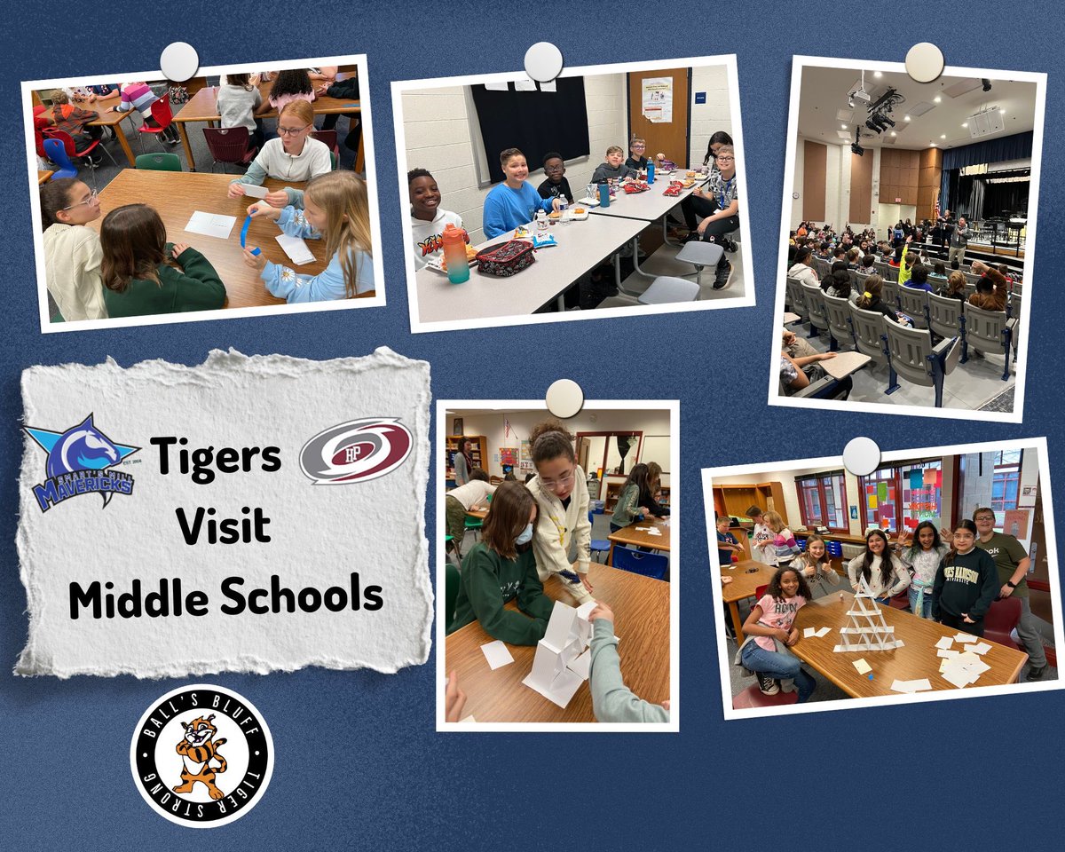 Ball's Bluff Elem (@ballsblufflcps) on Twitter photo Tiger 🐯 5th Graders visited the middle schools - Smarts Mill MS🐴 and Harper Park MS 🌪️ for team building, tours and lunch 🥪 What a great experience for all! #onceatigeralwaysatiger #middleschooltransition <a href="/willwaldman/">will waldman</a> @ShenaIBlcps Tiger 🐯 5th Graders visited the middle schools - Smarts Mill MS🐴 and Harper Park MS 🌪️ for team building, tours and lunch 🥪 What a great experience for all! #onceatigeralwaysatiger #middleschooltransition <a href="/willwaldman/">will waldman</a> @ShenaIBlcps