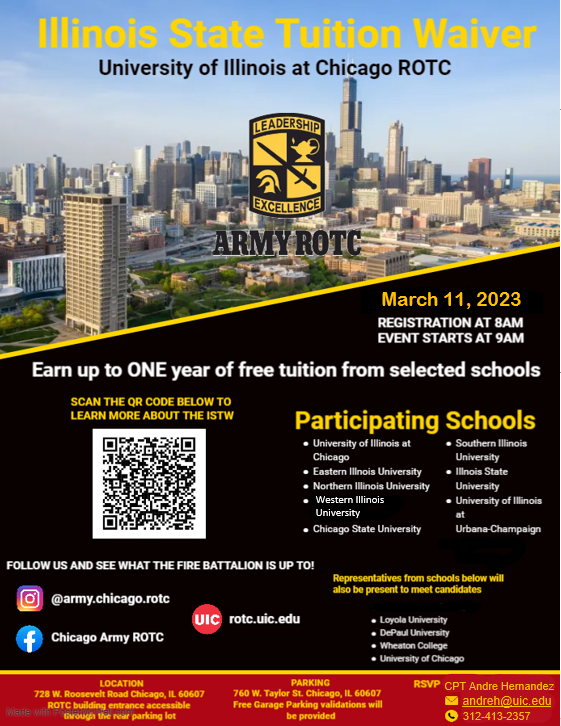 LifeAfterHersey's tweet photo. The ISTW is a great opportunity to help students pay for college just for trying out Army ROTC.  There's NO military commitment at this point, but by registering for military science classes &amp; participating in Army ROTC, tuition is waived! https://t.co/ZDOe9aYPy3 https://t.co/UoRrR5GgNy
