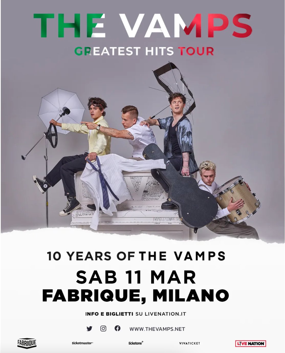 The Vamps HQ 🎶 on Twitter "GREATEST HITS TOUR MILAN Venue Fabrique