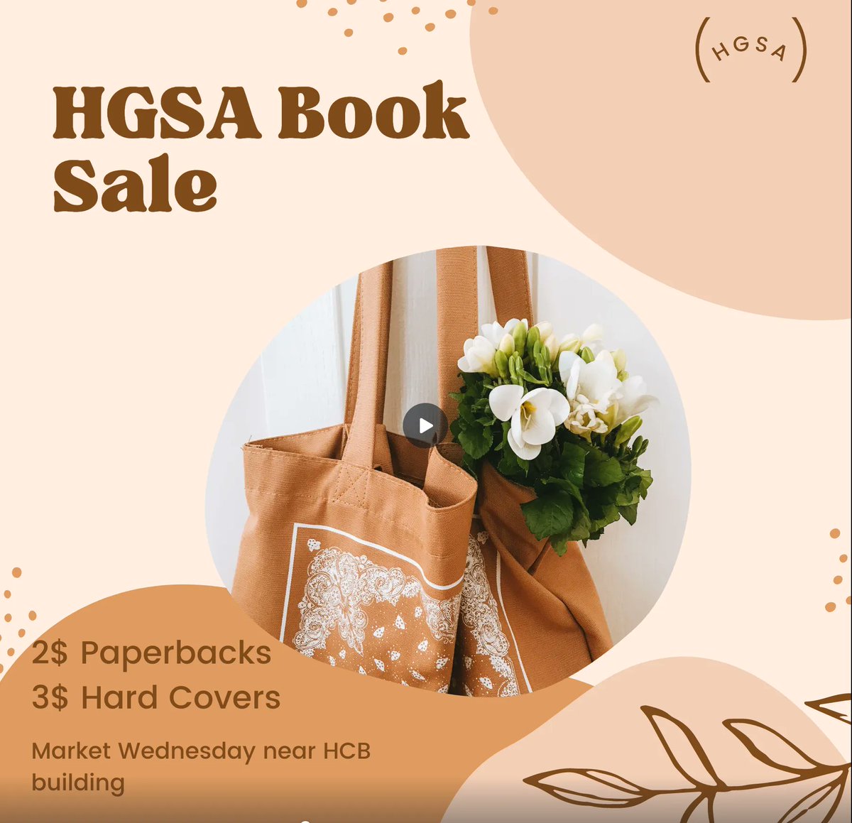 We will be participating in Market Wednesday tomorrow from 11am-2pm by HCB. We will be selling books, so please stop by if you get a chance!