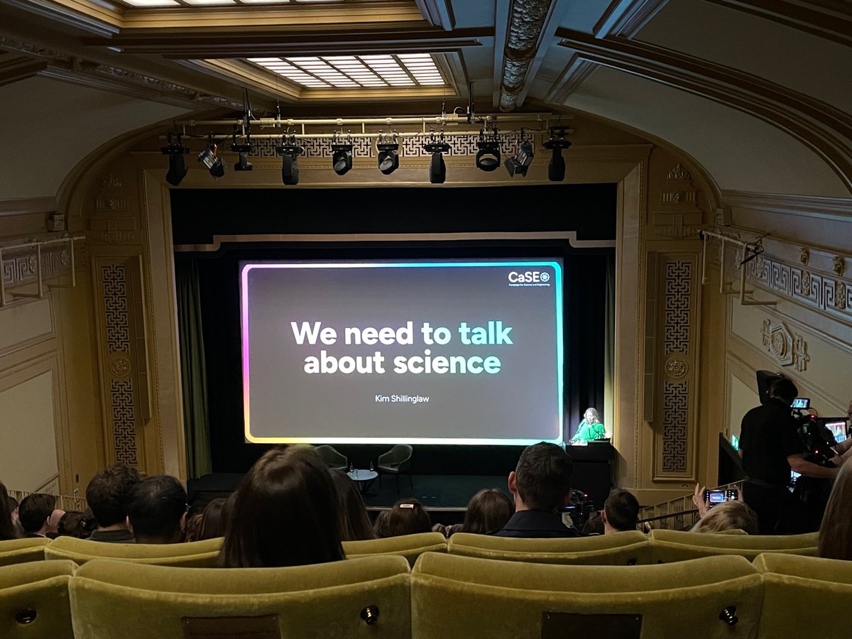 BiochemSoc's tweet photo. We were delighted to attend this evening's #CaSELecture and hear Kim Shillinglaw's fascinating talk on the importance of engaging the public with R&D and the vital role that scientists play in securing public buy-in for research spending @sciencecampaign https://t.co/Vu85p08Okl