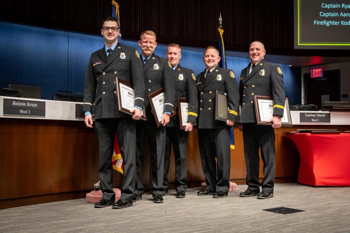 LenexaFire's tweet photo. Here are a few more photos from our awards ceremony along with the program showing all our awards recipients. #lenexa https://t.co/TpxzHJotuN