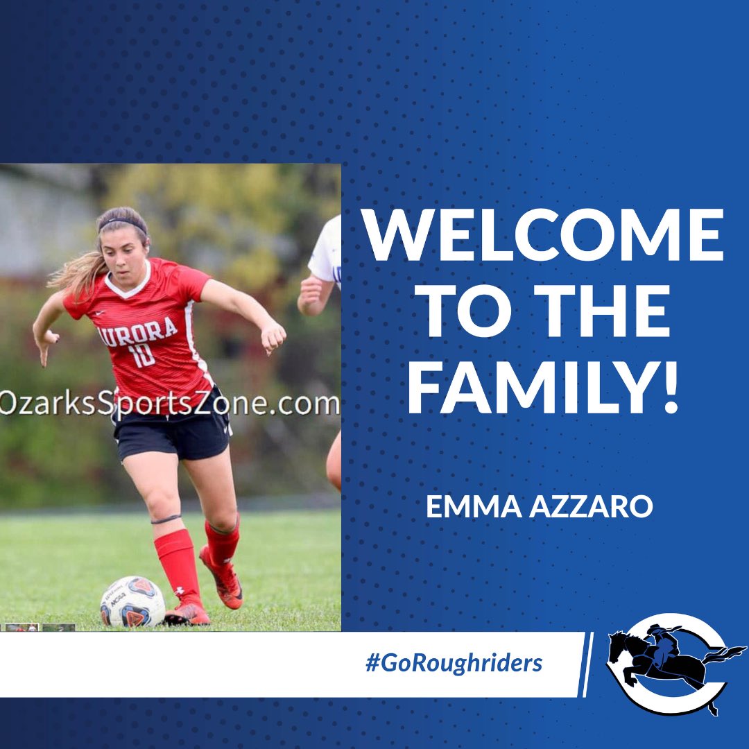 We are excited to announce that we have added Emma Azzaro from France! She formerly spent a year in Aurora, MO as a foreign exchange student. #collegesoccer #missourisoccer #womensoccer #moretocome #fourstate #roughriders