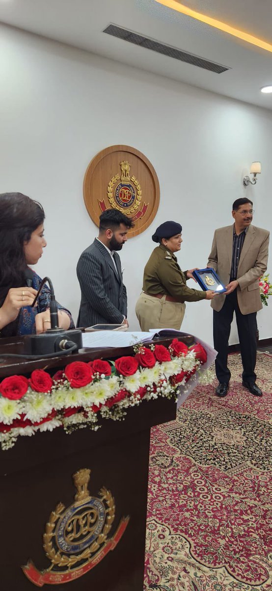 ACP_SURINDER_K's tweet photo. Today, I finally retired from the Delhi Police Department after 38 years of hard work and dedication. Our Delhi Police Commissioner, Sir Sh. Sanjay Arora ji, made this day memorable with trophies, certificates, and a delicious dinner. https://t.co/QaIBeTuVGj