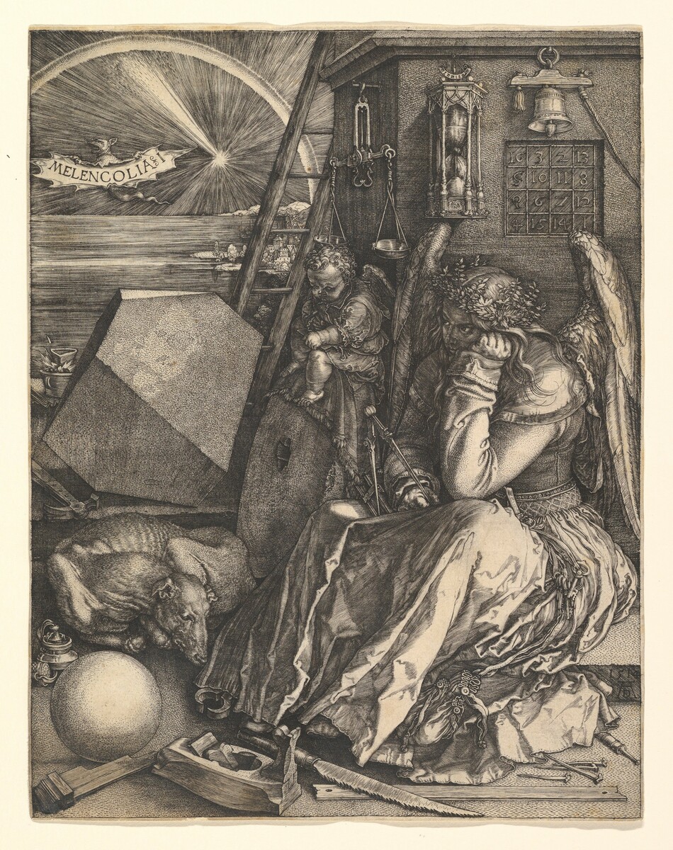 Albrecht Dürer, Melencolia I, 1514 #drawingsandprints #albrechtdrer metmuseum.org/art/collection…