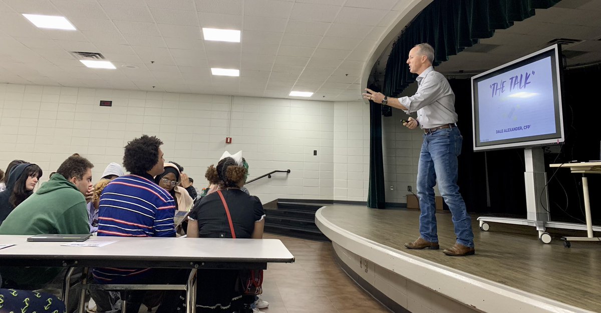 What a fantastic presentation from Mr. Dale Alexander! ACTIVE students got “The Talk” about money, learning about how to save, invest, and give back. Powerful message, and we are so glad he came to speak to our students! <a href="/CherokeeSchools/">Cherokee Co. Schools</a> TheTalkAboutMoney.com