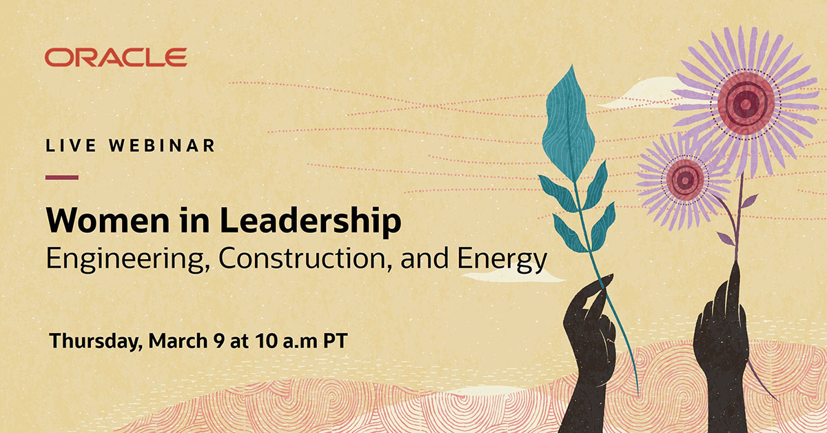 fteter's tweet photo. Hear from women executives in engineering, construction, and energy discuss industry insights, professional journeys, and best practices. #WomenInLeadership https://t.co/S2jExx8P2Q @Oracle https://t.co/Wu0iP99KGa