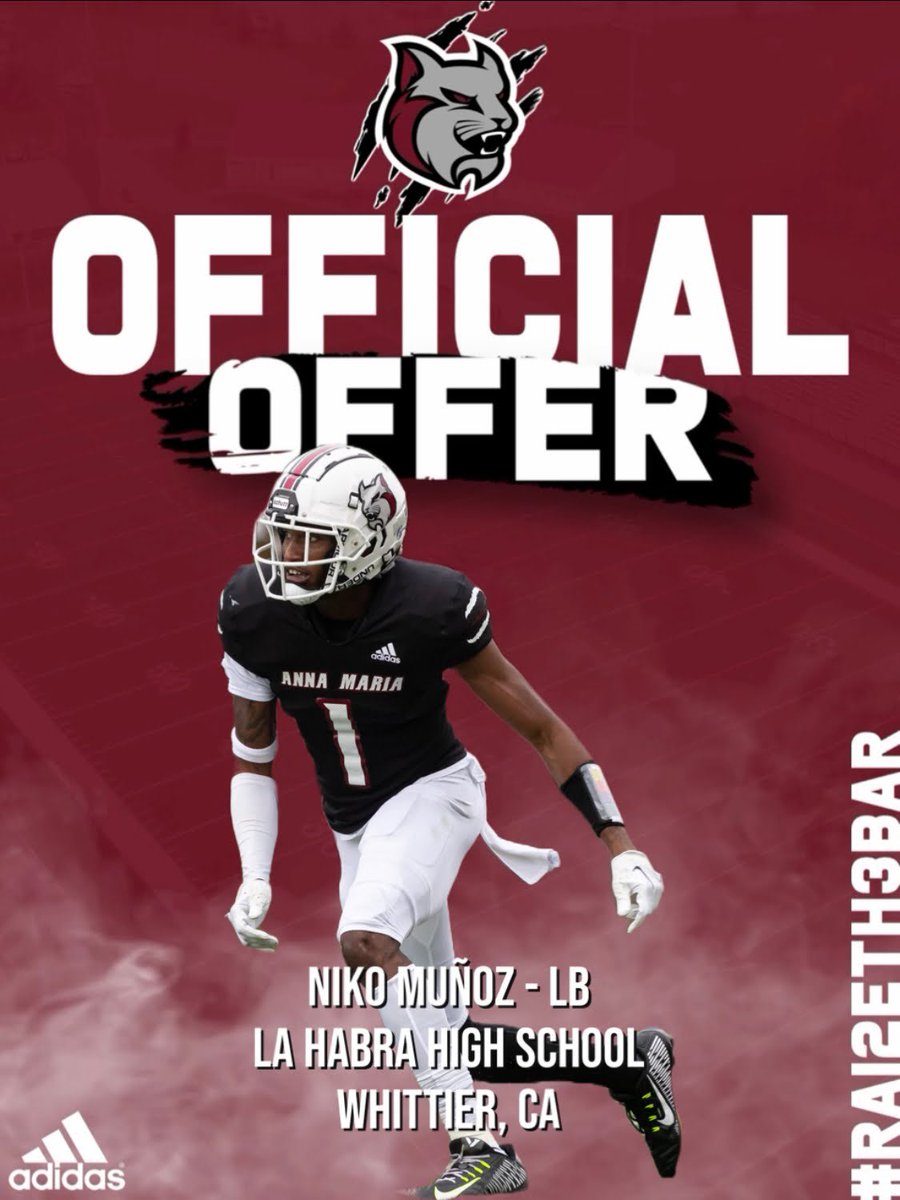 nikomunoz44's tweet photo. LETS GOOO! I am extremely blessed for this opportunity. @AMCAT_Football @LHHighlanders https://t.co/f6gH7CyyWS