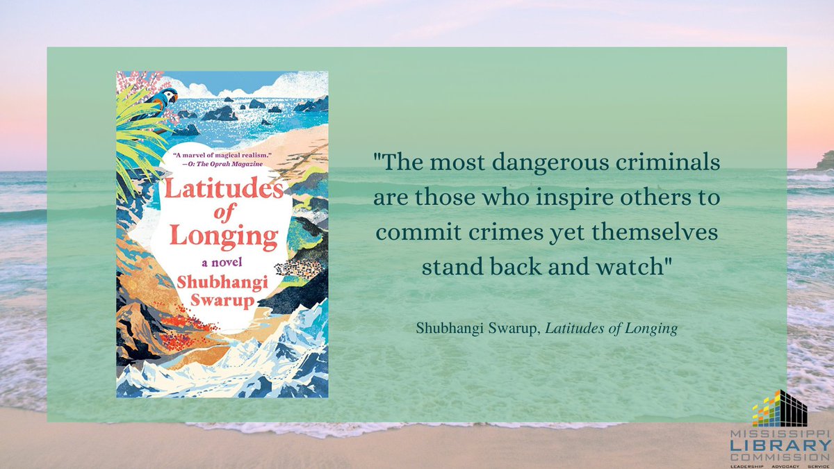 MSLibraryComm's tweet photo. 'Latitudes of Longing' by Shubhangi Swarup follows the interconnected lives of all sorts of characters—scientist, yeti, mother, turtle—as they search for intimacy. #BookTwitter #ReadWithMLC #MSLibraries https://t.co/lEu7ttNIQ2