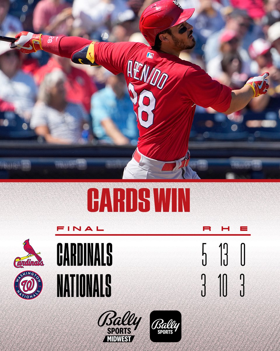 Bally Sports Midwest on Twitter "The STLCards improve to 31 in the