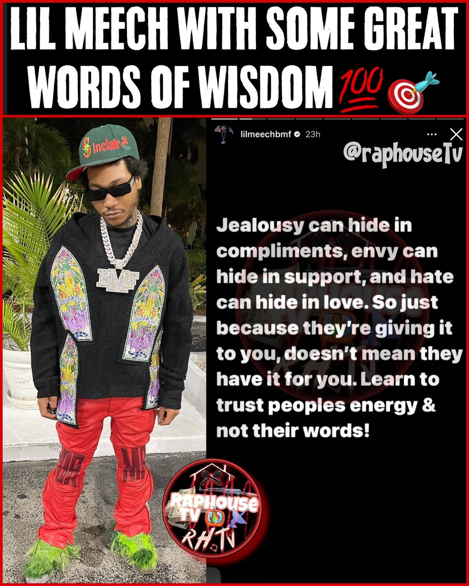 Lil Meech with some Words of Wisdom💯🎯
