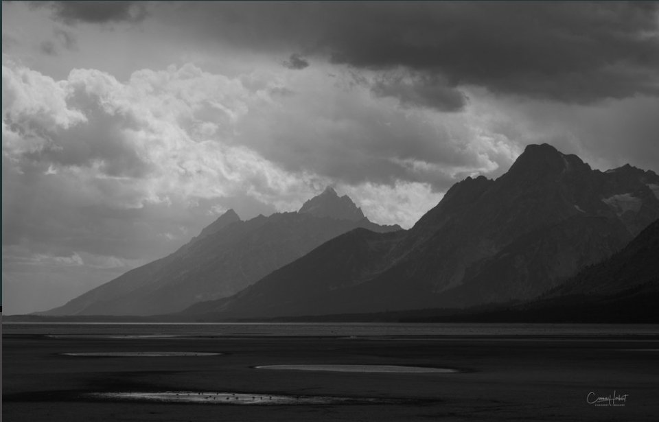CherbertsImages's tweet photo. @clicks1222 I don't do black and white often but is shot of the Tetons with a storm rolling in was so much better in B&amp;W than color. https://t.co/NPZGxeq3AN