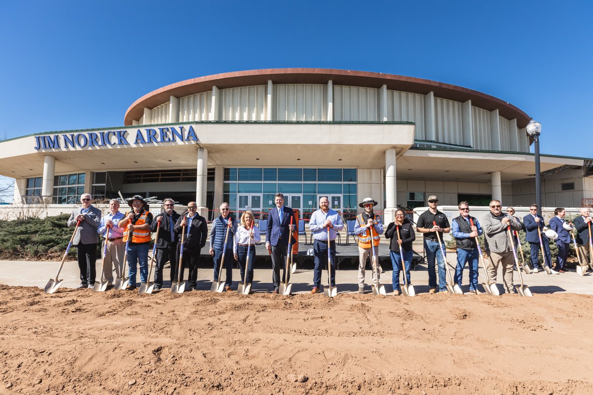 #FlintcoOklahomaCity and city leaders broke ground for the OKC Fairgrounds Coliseum, a 216,164 SF project. The Coliseum will replace the current Jim Norick Arena, which will have served the city for over 60 years.