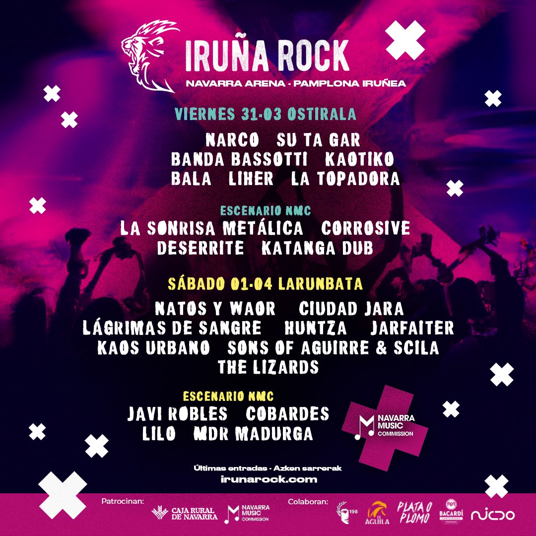 PREPÁRATE QUE VENIMOS FUERTE ❤️‍🔥❤️‍🔥❤️‍🔥 IRUÑEA CORRE A POR TU ENTRADA 🚀 Inoizko juerga handiena izango daaaaa! ✊🏽

irunarock.com
