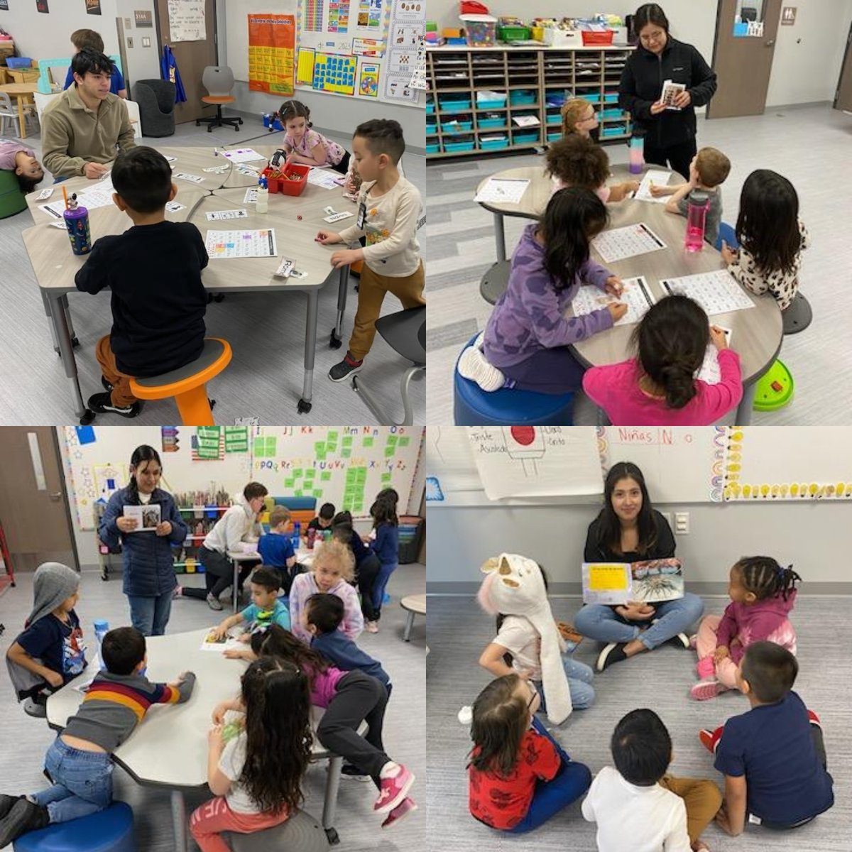 Today, students in Dr. Mill's Spanish in the Community class at <a href="/BuenaVistaUniv/">Buena Vista University</a> came to volunteer with our kindergarten dual language students to read books and do fun activities! <a href="/StormLakeCSD/">Storm Lake CSD</a>