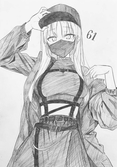 アナログクレアさん  #にじさんじ五十音順に描いたら渡会雲雀の時には画力上がってる説 #描いたよクレアさん 