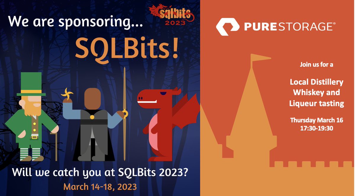 SQLMelody's tweet image. Looking forward to seeing #SQLFamily at @SQLBits in 2 weeks! Thanks @PureStorage for sponsoring!