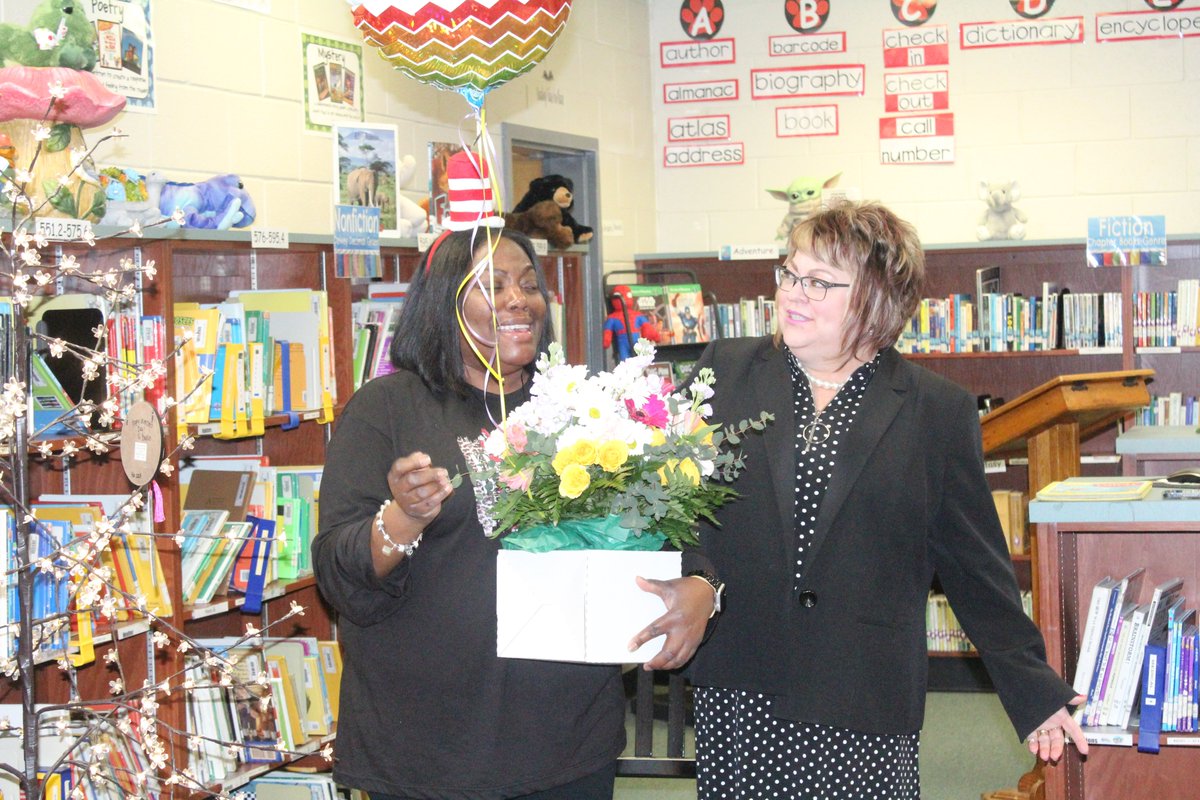 Congratulations, Ms. Dowdy! Newton County's Media Specialist of the Year!!! We love you &amp; appreciate all that you do for your school &amp; community. You are definitely one of a kind. Your love for reading &amp; literacy is contagious. You are the BEST!!! #ncssbethebest <a href="/DowdyOHES_MC/">Andrea Dowdy</a>