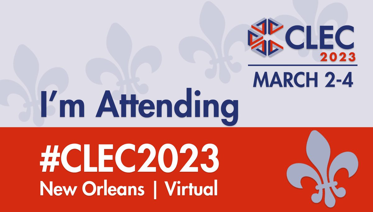 Headed to #CLEC2023! See you all soon!