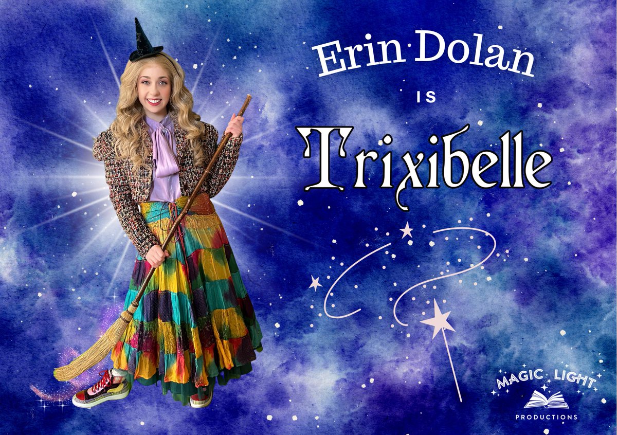MagicLightPro's tweet image. We are so excited to announce that Erin Dolan will be taking ‘Trixibelle’ off the page and bringing her to life on the stage. You are invited to a magical birthday adventure on 14th &amp;amp; 15th April at @TheatrColwyn 🎟️ tinyurl.com/4h34jkbs | 📞 01492 556677 / 872000 🧹💫🍄🪄✨