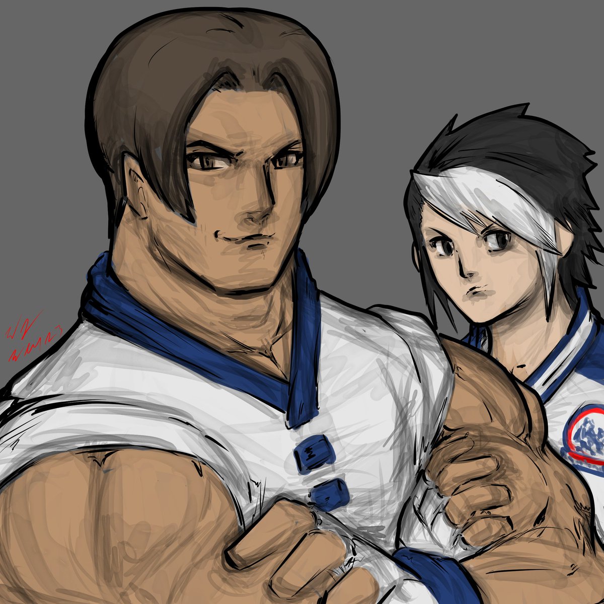 taurencebell's tweet photo. Maximum Impact appreciation 
Speed paints I did.
I remember talking with different peeps about MI, MI2 specifically. It's still one of my fav KOFs(probs &amp; all)
#kimkaphwan #chaelim #kdash #maxima #kofmi2 #kof #thekingoffighters #snk #fightinggames #fgc #fightinggamecommunity https://t.co/uN8qUsXO9X