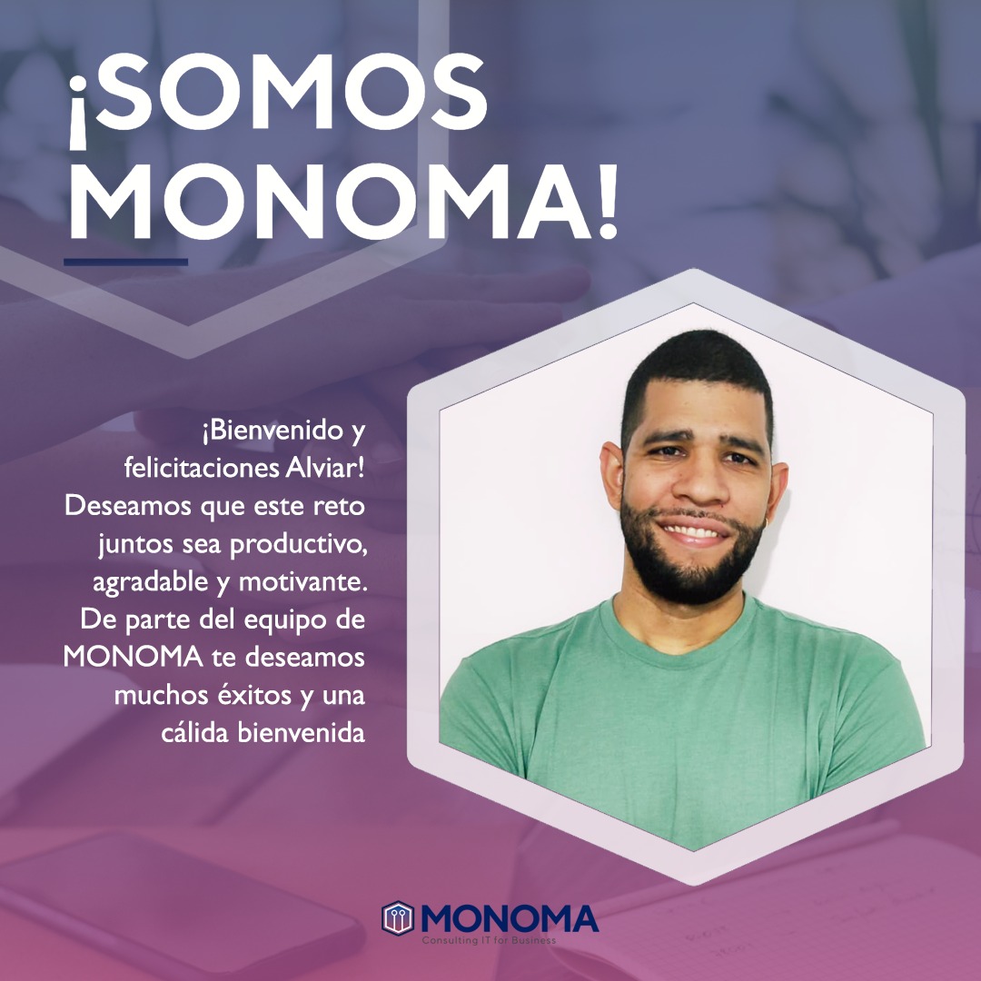 Monoma_Tech's tweet photo. Somos desarrollo, somos talento, SOMOS MONOMA! 
Bienvenido Alviar Castillo al equipo.
🙌🙌🙌

#monoma #monomatechnology #talento #backend #programación #creatividad #diseño #tecnología #colombia #españa #somostalento https://t.co/HklkiDEDQO