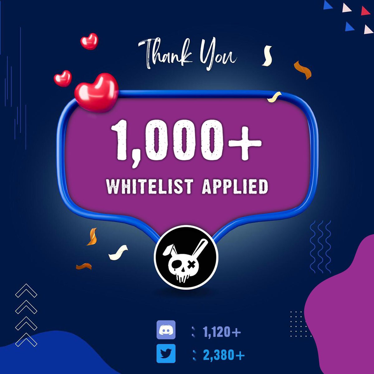 serious_bunnies's tweet photo. 🔥 We have surpassed 1000+ milestone in community whitelist 🚀 

Apply for whitelist now if you haven't already, we r still onboarding, tag ur community, DAO, or ur friends 👇🏻

Looking for Supreme Bunny role? check it on Discord: https://t.co/heZZcz4rry https://t.co/5QbBcb72qH