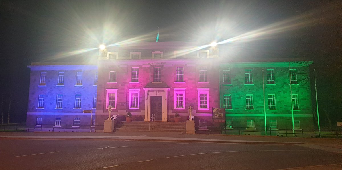 Super proud of my home town lighting up in recognition of the 400 million people worldwide living with a #RareDisease #LightUp4RD #RareDiseaseDay2023 #KerryCountyMuseum #LoveTralee