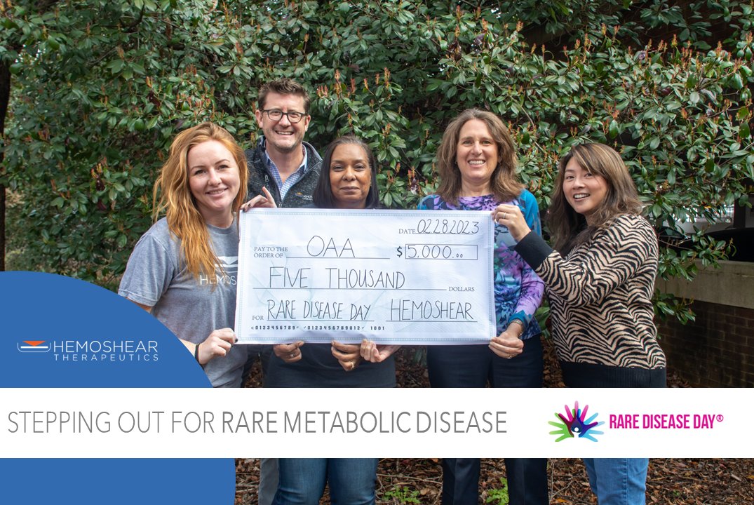 Today, we are proud to support <a href="/OrganicAcidemia/">Organic Acidemia Asn</a>, patients, caregivers and professionals taking on the challenges of PA, MMA and other rare diseases #rarediseaseday #rarediseaseday2023 #ShearOn!
