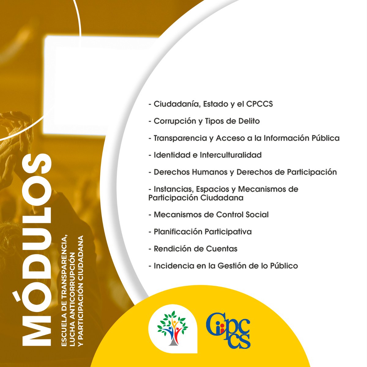 Asobel y el CPCCS les invitan a nuestra 1ra Escuela de transparencia, lucha anticorrupción y participación ciudadana, que se realizará en el mes de marzo.
Dirigido a becarios y personas que desean aprender y conocer sobre las herramientas ciudadanas. forms.gle/jetyEbj1DruDxE…
