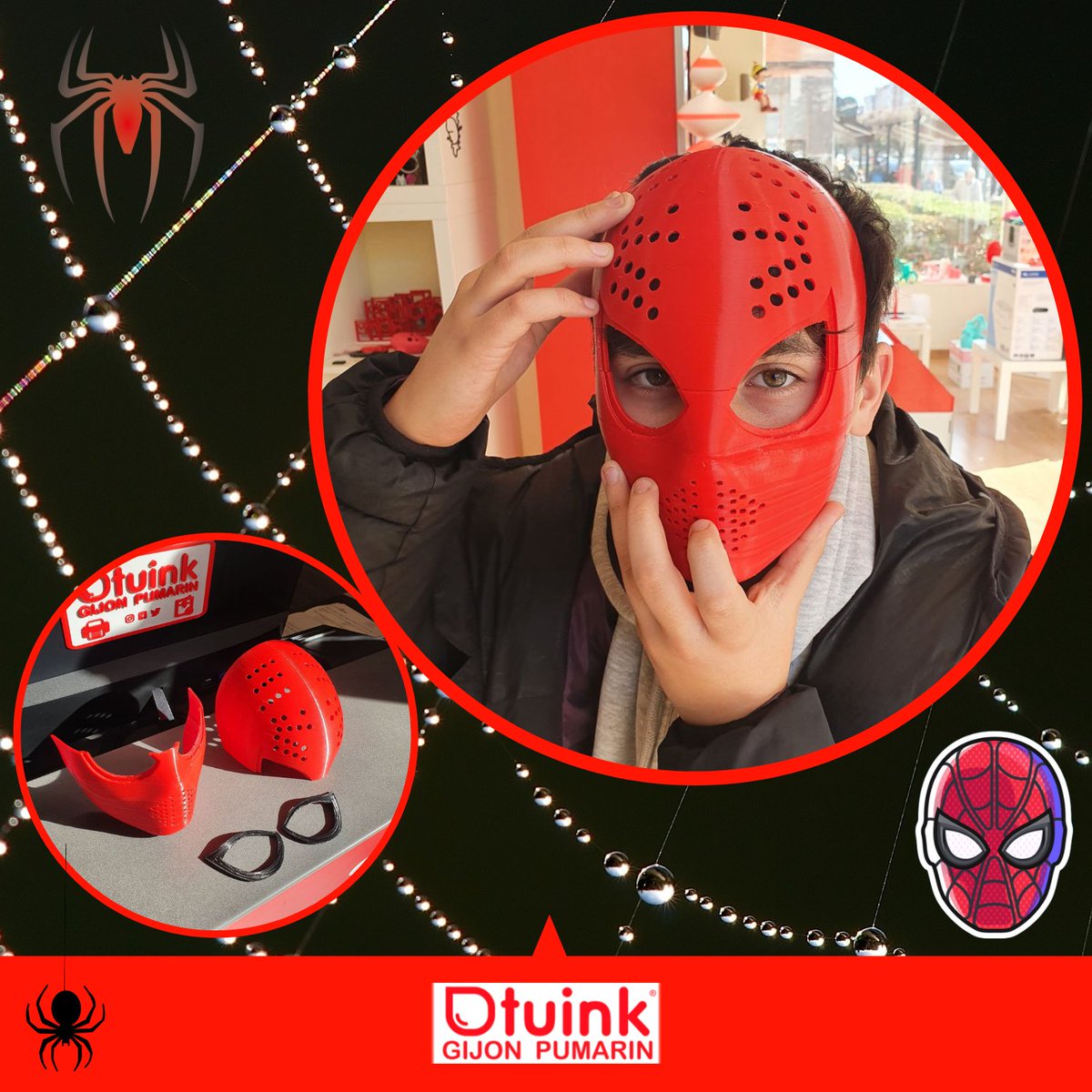 GijonTuink's tweet photo. 📣 #Faceshell de #Spiderman🕷 impreso en #3D por @AsturMaker con #Filamento3D🔝 de @smartmaterials3d que puedes encontrar en @GijonTuink
 #Tuink3D #Impresión3D #Impresora3D #CR10S #ArtilleryX1 #SizeMatter #Marvel #cosplay #FabricaciónAditiva #Smartfil #PLA #Tuink #Gijón #Pumarín https://t.co/roubMo4xC0