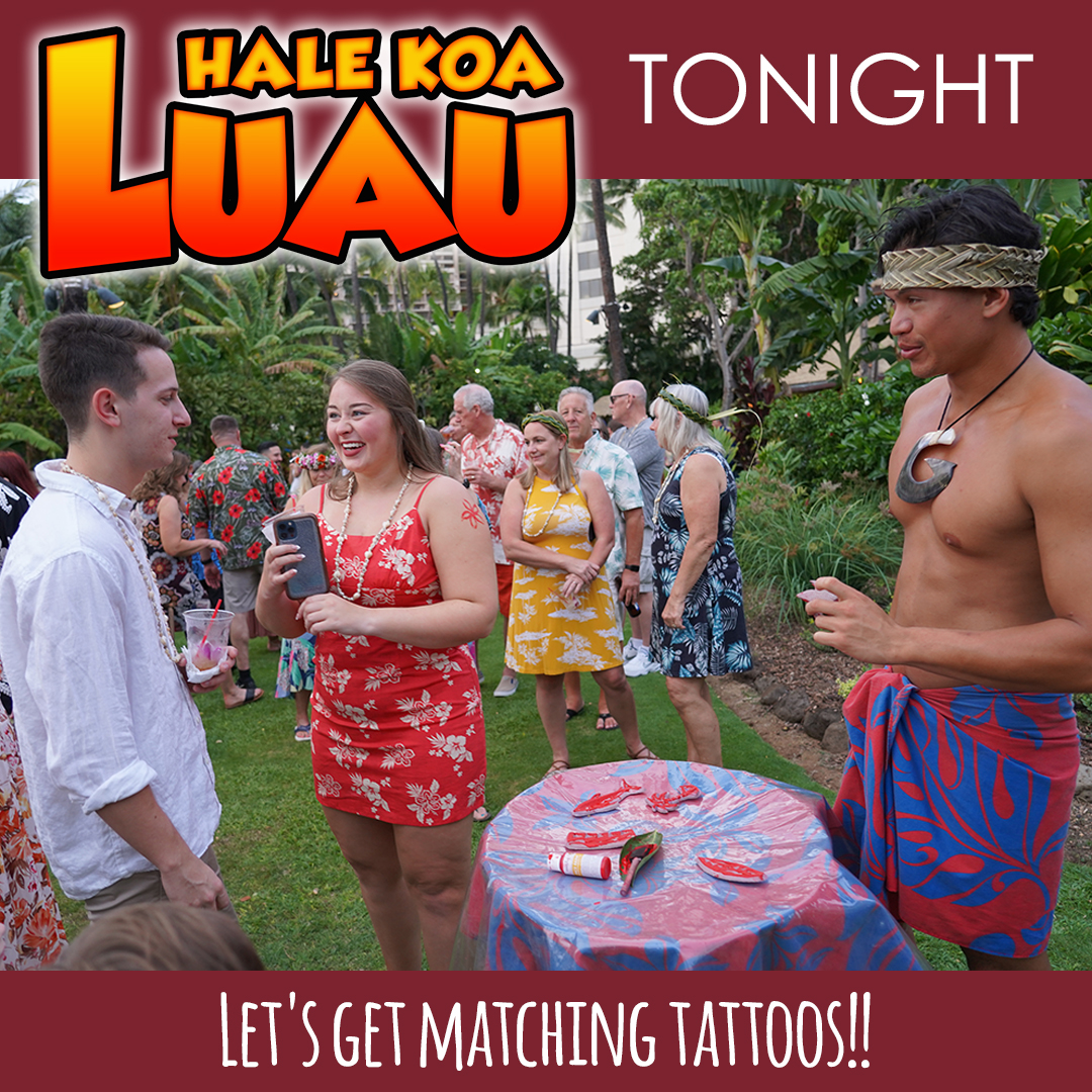 Let's make tonight a TATTOO TUESDAY at our #HaleKoaLuau!!! Be sure to participate in all of the activities before our fabulous dinner, then just sit back and experience exciting music &amp; dances from Polynesia. Cheeehuuu!! #HaleKoaHotel #Waikiki #Hawaii

halekoa.com/experiences/ev…