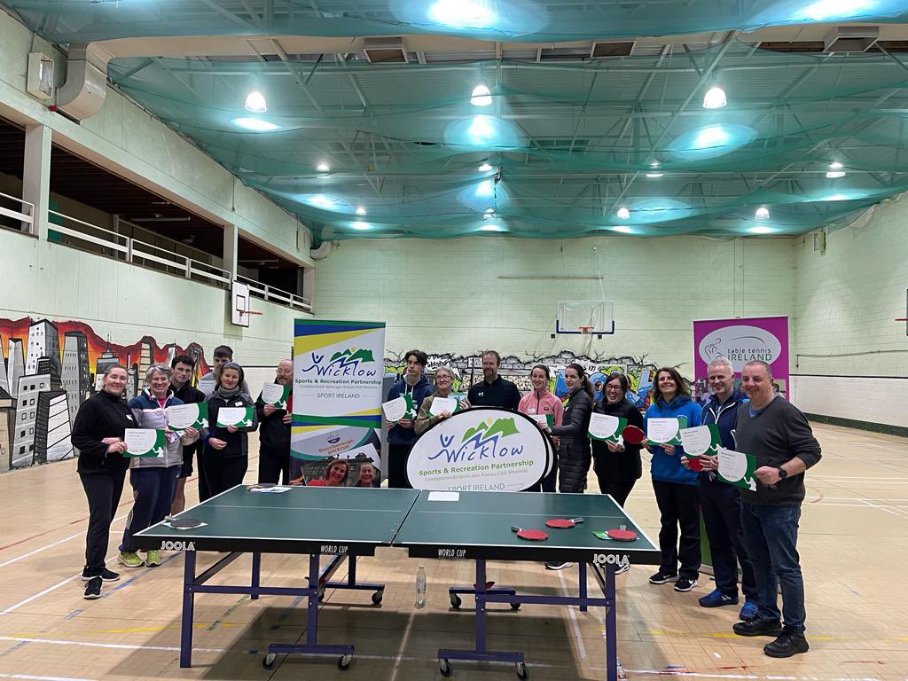 We hosted our Activators Award coaching course yesterday with Wicklow Sports &amp; Recreation Partnership🏓

Well done to all the 15 newly qualified coaches. Lots of eager and enthusiastic coaches beginning their coaching journey👏🏻

Congratulations to all who completed the course🏓👏🏻