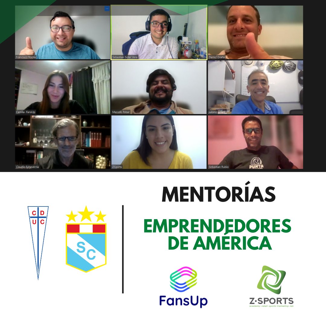 FansupApp's tweet photo. Mentorías #EmprendedoresdeAmérica
Reunión doble con el CEO de @ClubSCristal Daniel Graña y el Jefe de Desarrollo de @Cruzados Claudio Echeverria.
FansUp es un proyecto apoyado por @Corfo
#ZSportsLab #Generación3 #Sportech #FansUp https://t.co/1hLQIa3vKO