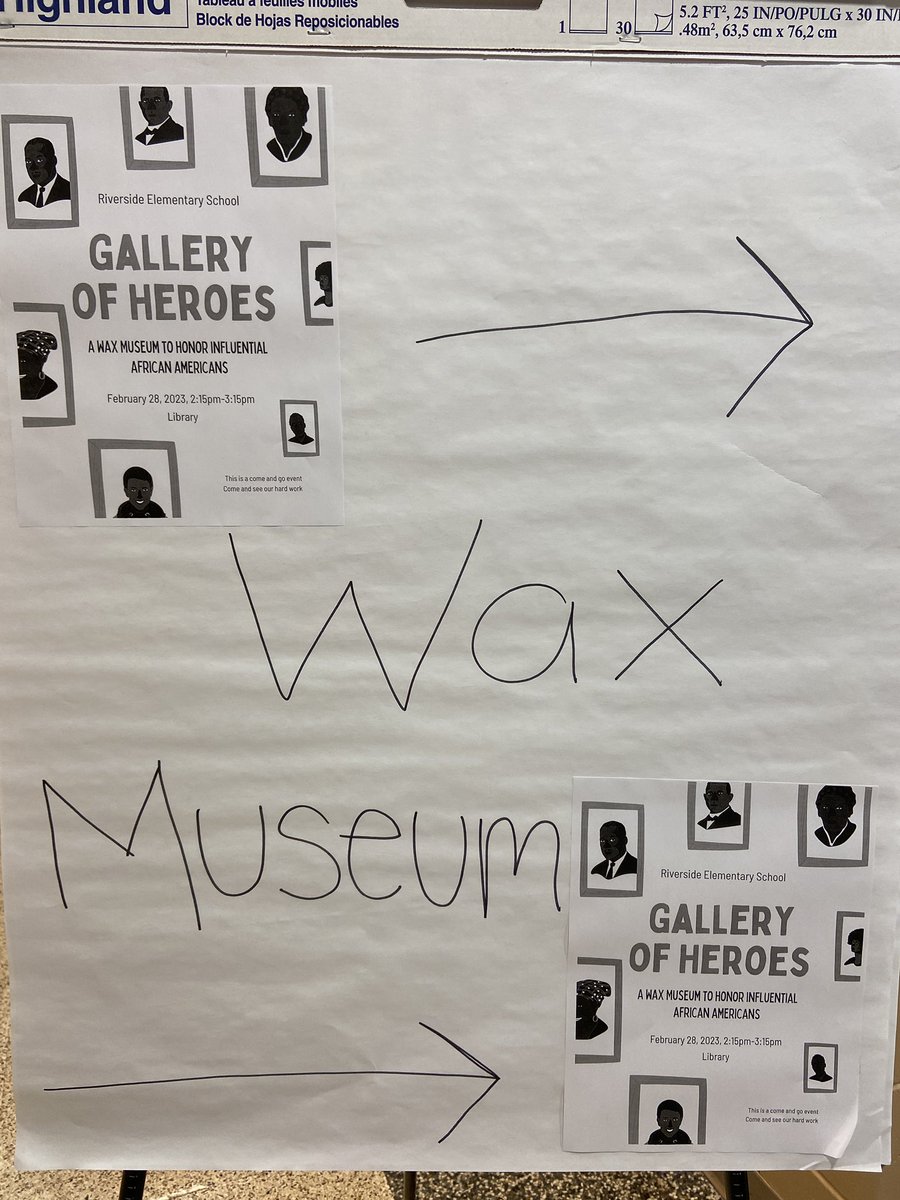 Awesome Gallery of Heroes wax museum by Ms. Jubirt’s 2nd grade class. They worked very hard researching, creating visuals, and presenting influential African Americans.