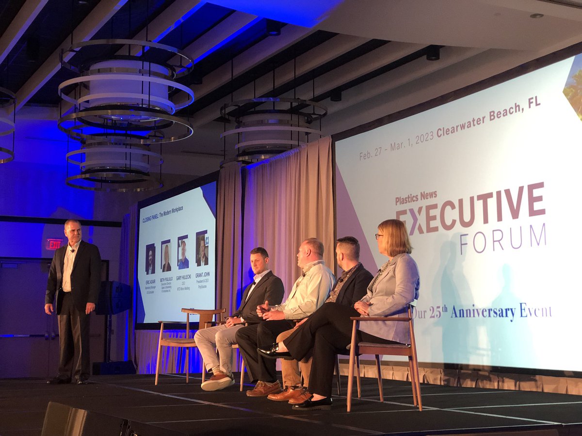MTDMicroMolding's tweet photo. MTD’s CEO, Gary Hulecki, joined other @plasticsnews Best Places to Work companies to discuss what adds value to the employee experience. #PNExecForum #PNEvents https://t.co/D3NKNsvGQq