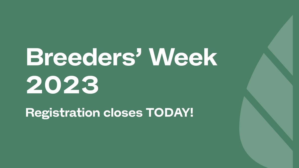 Still thinking about attending #BreedersWeek23? 
Registrations close tonight at 10pm (AEST). We are gearing up for an action packed week in #Adelaide at #StamfordPlazaAdelaide.

Find out more and get your registrations in via australiancropbreeders.com.au/events/