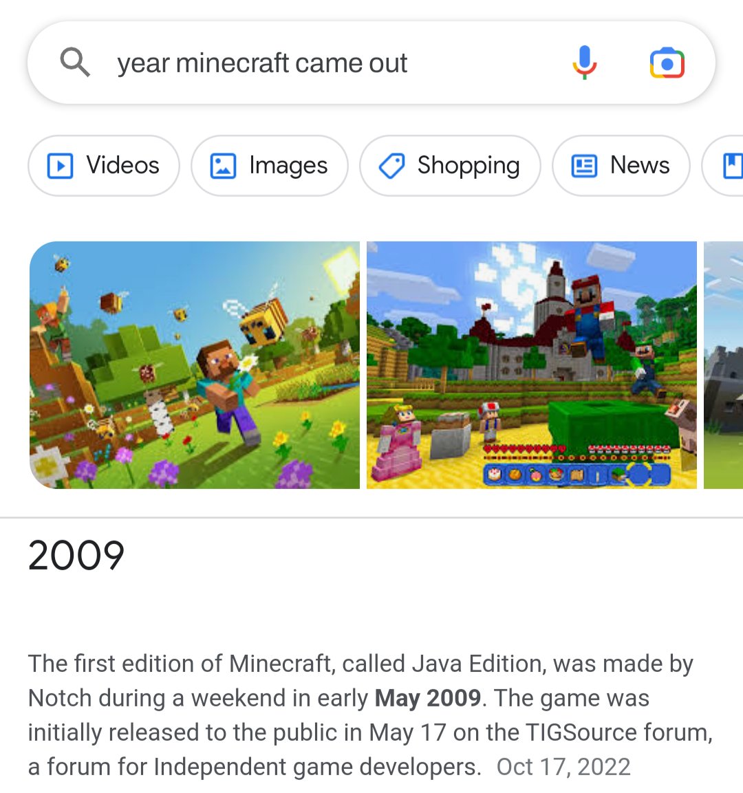 Retweet if your older than minecraft