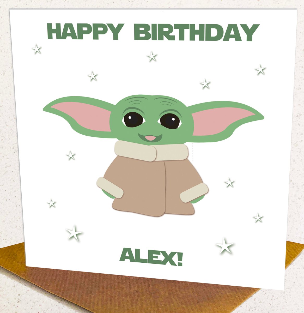 Latest addition to my #etsy shop: Baby Yoda Grogu Style Personalised Birthday Card for boy or girl, personalized age 1 2 3 4 5 6 7 8 9 10 11 12 13 14 15 16 17 18 etsy.me/3Zqqpco #birthday #personalisedname #childrensagecard #boyagecard #boybirthdaycard #persona